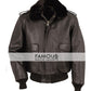 Men's A2 Bomber Jacket — front view | Majestic Leather UK