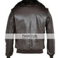 Men's A2 Bomber Jacket — back view | Majestic Leather UK