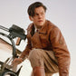 Aviator Men's Jacket — side profile | Majestic Leather UK