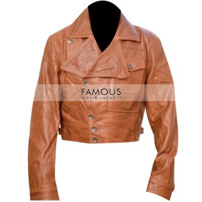 Aviator Men's Jacket — collar detail | Majestic Leather UK