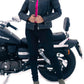 Women's Black Rub Off Biker Lambskin Leather Jacket | Majestic Leather Majestic Leather
