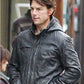 Majestic Leather - Ghost Protocol Mission Impossible Black Men's Hooded Movie Real Leather Jacket