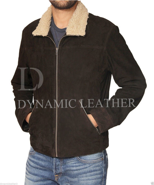 Majestic Leather - The Walking Dead Rick Grimes - Andrew Lincoln 100% Wildleder Jacke BNWT