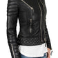 Majestic Leather - Damen Echt Lammleder Motorrad Slim Fit Designer Biker Jacke