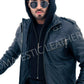 Majestic Leather - New Men's Genuine Real Leather Jacket Black Bomber Winter Hooded Jacket Coat