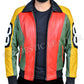 Majestic Leather - 8 Ball Pool Seinfeld Michael Hoban MI Bomber Genuine Leather Jacket All Sizes