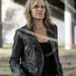 Majestic Leather - Fear The Walking Dead Madison Clark Distressed Black Quilted Ladies Jacket