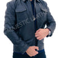 Majestic Leather - New Men's Betler Distress Black Real Leather Cowhide Jacket