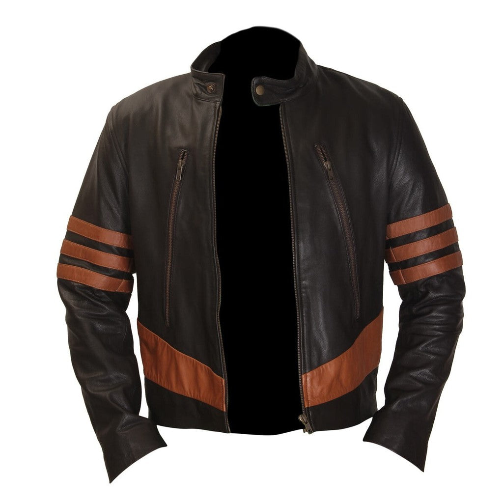 Majestic Leather - X-Men Wolverine Logans XO Leather Jacket Vintage Biker Style BNWT