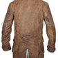 Majestic Leather - Bane Jacke Original Rindleder Polier Brown Trenchcoat Dunkler Ritter Rises