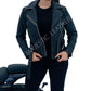 Majestic Leather - WOMEN REAL LEATHER BIKER DISTRESS VINTAGE JACKET SOFT LAMBSKIN