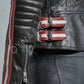 Majestic Leather - Women's Genuine Leather Jacket Black Slim fit Biker Motorcycle Jacket