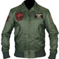 Majestic Leather - Tom Cruise Top Gun Maverick Flight Bomber Jacket Jet Pilot Jacket