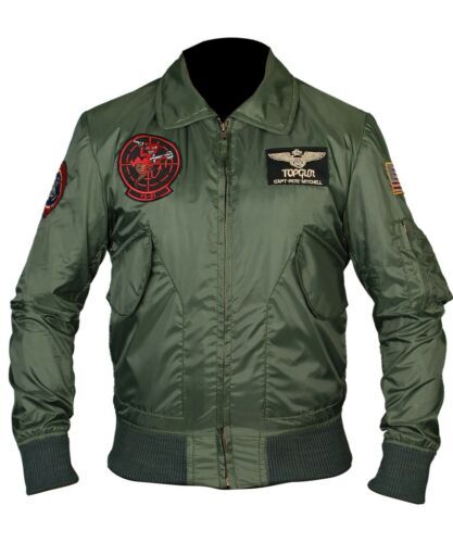 Majestic Leather - Tom Cruise Top Gun Maverick Flight Bomber Jacket Jet Pilot Jacket
