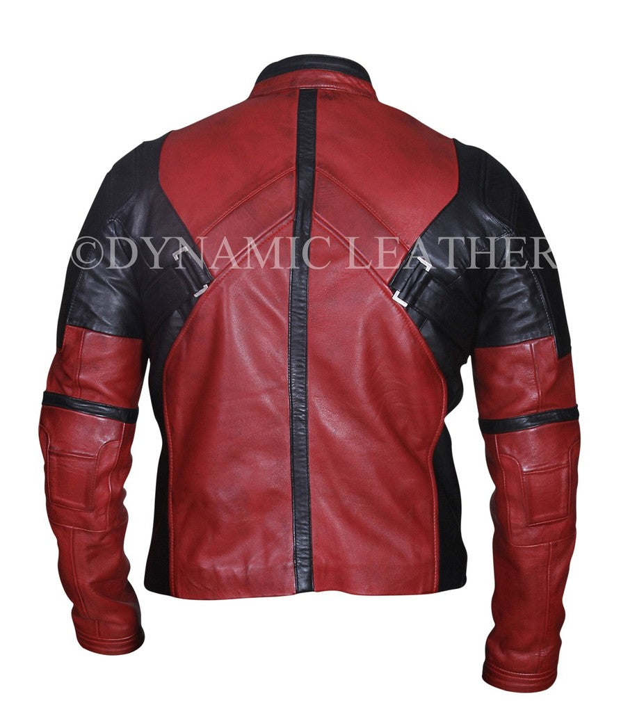 Majestic Leather - Deadpool Wade Wilson Ryan Reynolds Leather Jacket-BLACK FRIDAY SALE 30% OFF