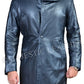 Majestic Leather - Blade Runner 2049 Ryan Gosling (Officer K) Fur Lapel Collar Trench Leather Coat
