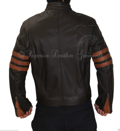 Majestic Leather - X-Men Wolverine Logans XO Leather Jacket Vintage Biker Style BNWT