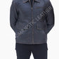 Majestic Leather - Aviator Distress Black Grey Real Leather Jacket