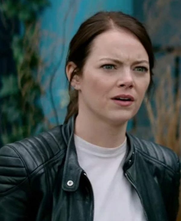 Majestic Leather - STYLISH WICHITA ZOMBIELAND DOUBLE TAP EMMA STONE BLACK WOMEN'S LEATHER JACKET