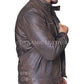 Majestic Leather - Captain America Civil War Steve Rogers Brown Distressed Cowhide Leather Jacket
