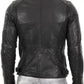 Majestic Leather - Cafe Racer Leather Jacket Soft Real Sheep Napa Leather Biker Style