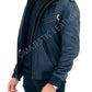 Majestic Leather - New Men's Genuine Real Leather Jacket Black Bomber Winter Hooded Jacket Coat