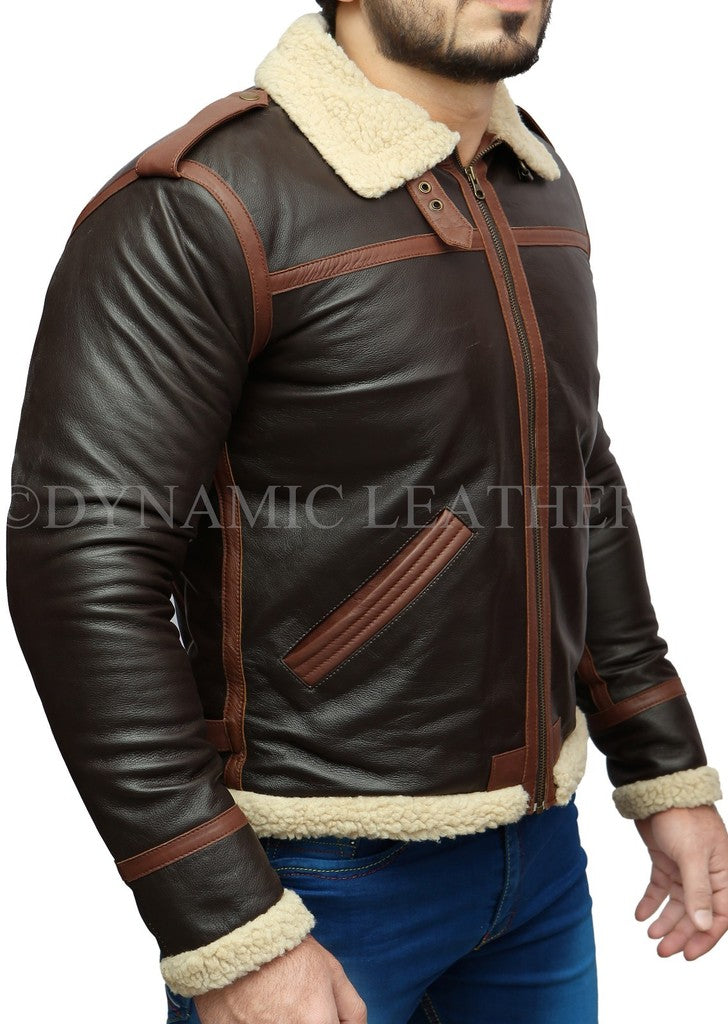Majestic Leather - Resident Evil 4 Leon Kennedy Shearling Lederjacke