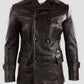 Majestic Leather - Deutsche Submariner WW2 Vintage Herren Schwarz Echtleder Jacke / Mantel