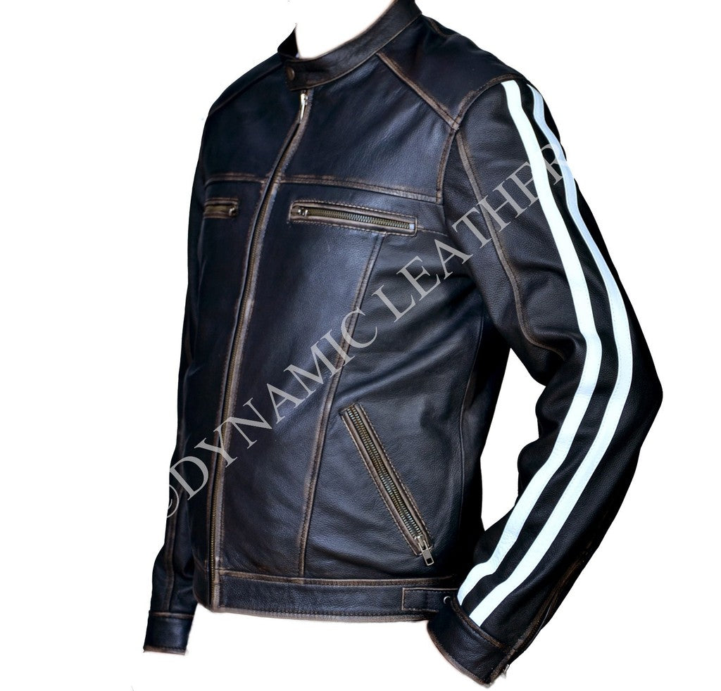Majestic Leather - Leon Kennedy Resident Evil Vendetta Black Leather Jacket-BNWT