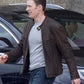 Majestic Leather - Captain America Bürgerkrieg Steve Rogers Braun Distressed Rindsleder Jacke