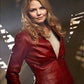 Majestic Leather - Cm Once Upon A Time " Jennifer Morrison " Emma Swan " Damen Rote Schaf Leder