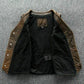 Majestic Leather - Mens Real Leather motorcycle Vest Tan Brown Leather Biker Vest
