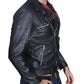 Majestic Leather - The Walking Dead Negan Jeffrey Dean Morgan Black Leather Jacket