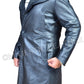 Majestic Leather - Blade Runner 2049 Ryan Gosling (Officer K) Fur Lapel Collar Trench Leather Coat