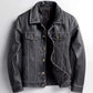 Majestic Leather - Men's Distressed Black Vintage Waxed Motorcycle Biker Real Leather Jacket