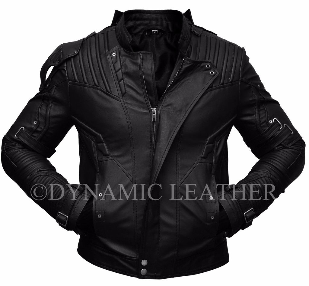 Majestic Leather - Guardians of the Galaxy 2 Star Lord Chris Pratt Real/Faux Leather Jacket