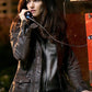 Majestic Leather - WOMENS DISTRESSED BROWN RACHEL WEISZ THE WHISTLEBLOWER LEATHER MID LENGTH JACKET