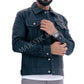 Majestic Leather - New Men's Trucker Black Vintage Biker Leather Jacket