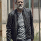 Majestic Leather - The Walking Dead Negan Jeffrey Dekan Morgan Saison 9 Schwarz Lederjacke