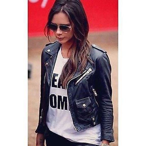 Majestic Leather - Victoria Damen Schwarz Biker Motorrad Enganliegend Leder Jacke BNWT