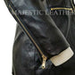 Majestic Leather - Women's Zip-up Long Jacket Belt Real Leather Trench Coats