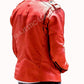 Majestic Leather - Men's Fashion Red Vintage Motorcycle Cafe Racer Genuine Leather Jacket