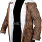 Majestic Leather - Bane Jacke Original Rindleder Polier Brown Trenchcoat Dunkler Ritter Rises