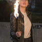 Majestic Leather - STYLISH WICHITA ZOMBIELAND DOUBLE TAP EMMA STONE BLACK WOMEN'S LEATHER JACKET