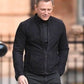 Majestic Leather - James Bond Spectre 100% Genuine Lamb Black Suede Leather Jacket With Two Way Zip