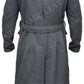 Majestic Leather - Capitaine Jack Harkness Gris Laine Tissu Fashion Caban