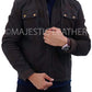 Majestic Leather - New Mens Choco Brown Real Lambskin Nubuck Snuff Premium Leather Jacket