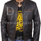 Majestic Leather - Contraband Mark Wahlberg's Mens Slim Fit REAL Cow Hide Leather Jacket-BNWT