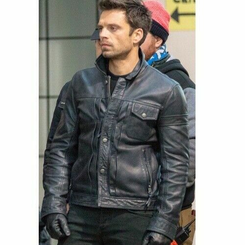 Majestic Leather - The Falcon And The Winter Soldier Bucky Barnes Sebastian Stan Jacket BNWT
