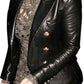 Majestic Leather - KIM KARDASHIAN DOUBLE BREASTED MOTORCYCLE LEATHER BLAZER COAT JACKET NEW